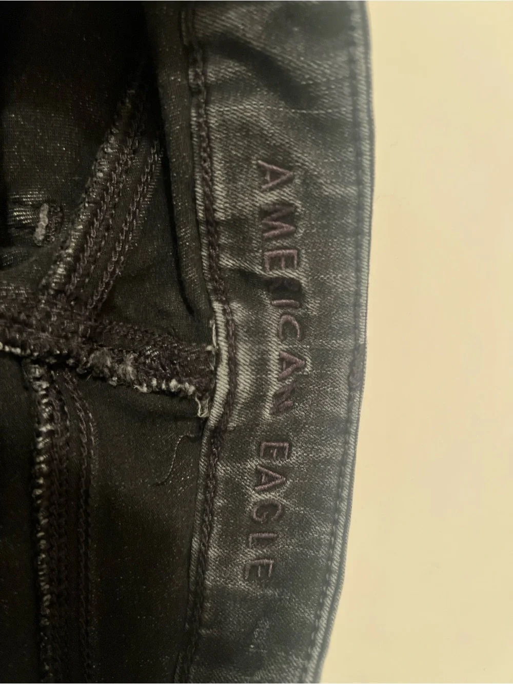 American Eagle Outfitters Black Denim Cutoff Shorts